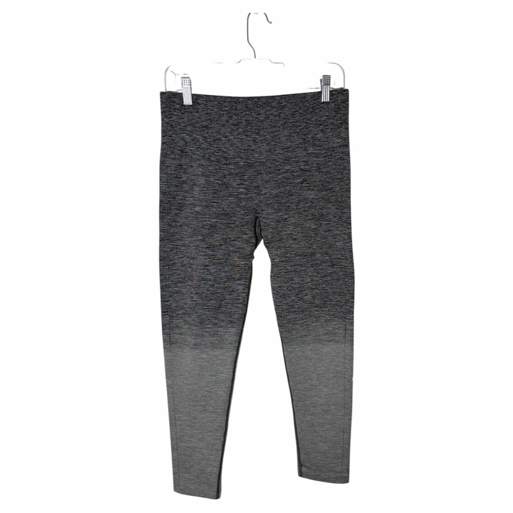 Lululemon Balance & Resist 7/8 Tight Size 12 Black Gray Leggings 25" Inseam